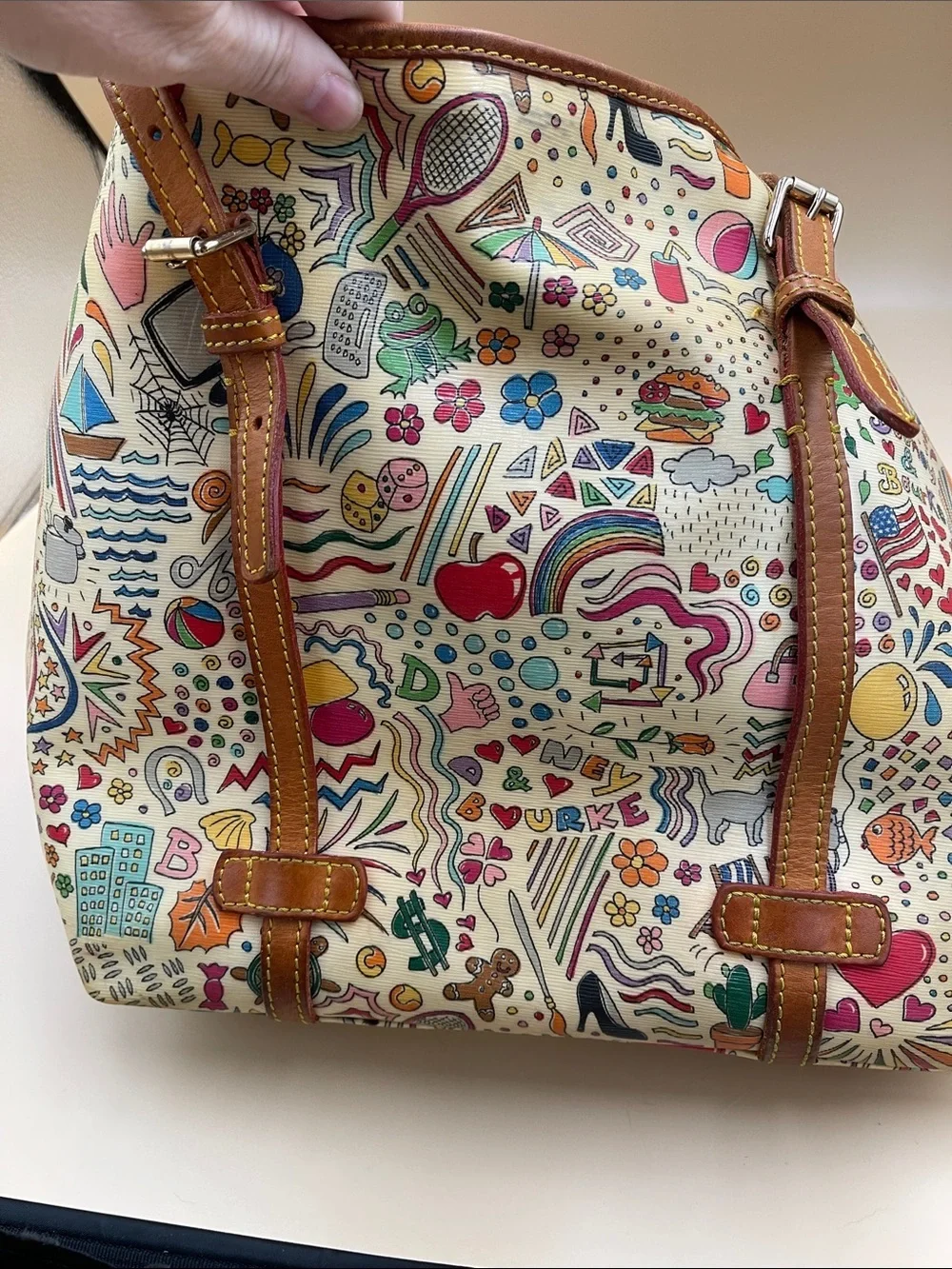 Dooney & Bourke playful doodle